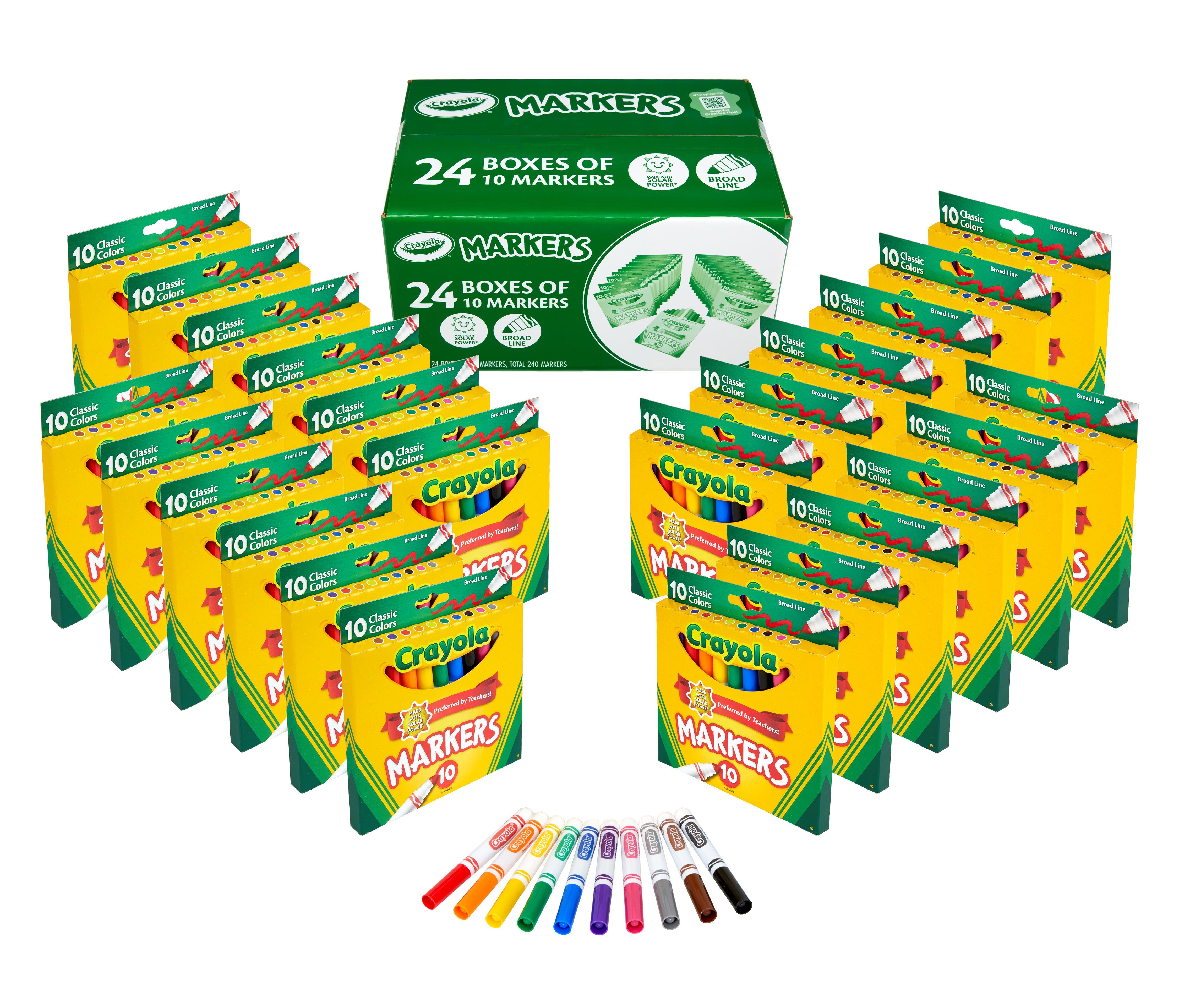 Image for Crayola Broad Line Marker Classpack, 24 Boxes from School Specialty